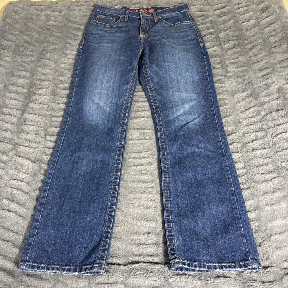 Emerson Cinch Womens Straight Leg Jeans Blue Medium Wash 29/7 R MJ84352001